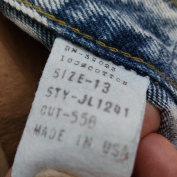 Sierra West Vintage 80's Acid Wash Denim Pencil Skirt With Front Slit - Picture 4 of 11